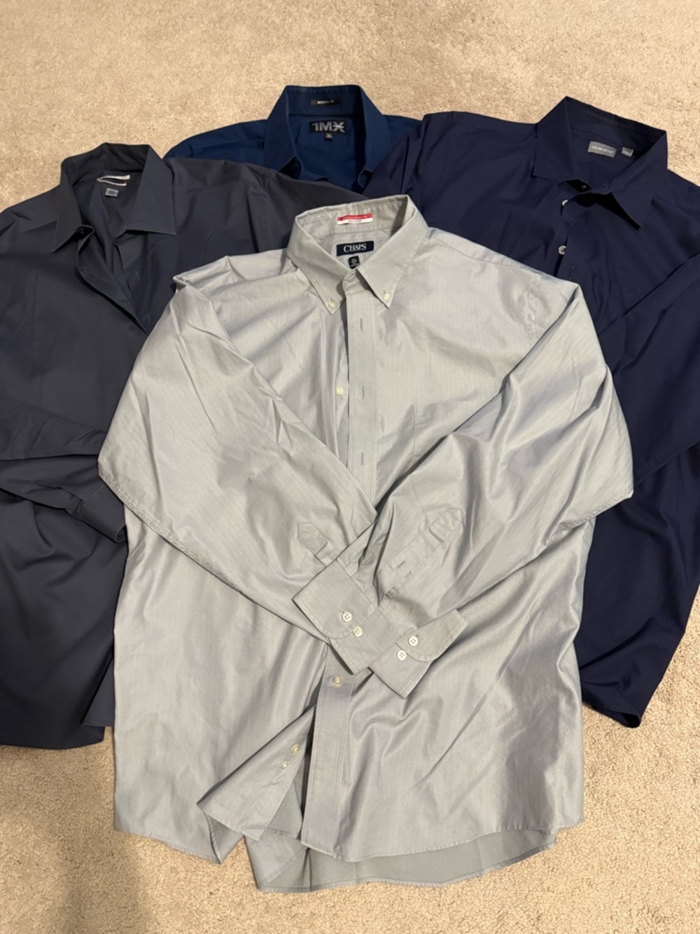 Bundle of 4  Men's  Button-Down Dress Shirts